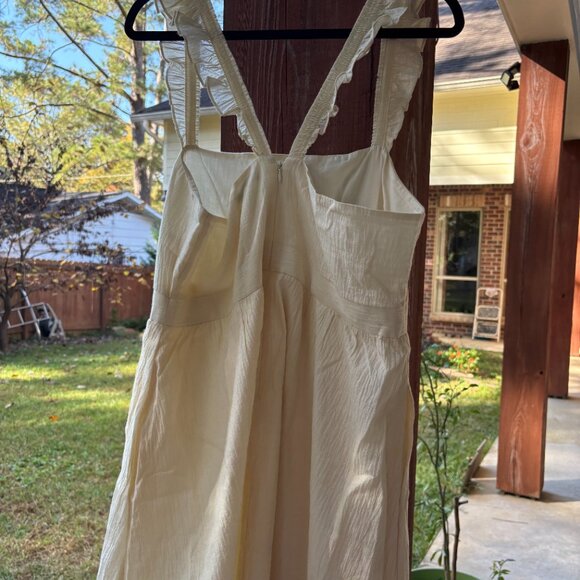 NWOT Madewell Cream Summer Dress Size 14 - Picture 2 of 3
